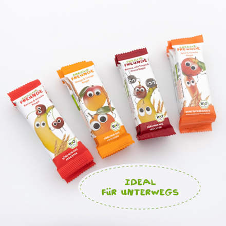 Fruchtriegel Hafer, Apfel & Banane mit Keksstückchen, ab 1 Jahr (3x23 g) Freche Freunde