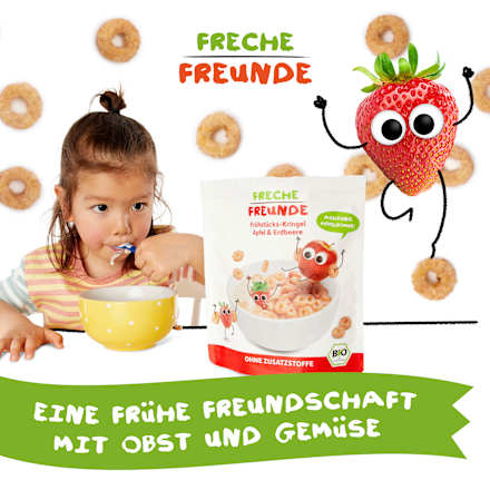 Kindermüsli Apfel & Erdbeere ab 1 Jahr Freche Freunde