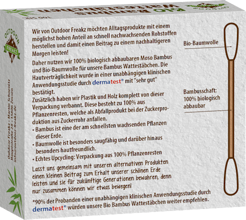 Wattestäbchen Bambus Outdoor Freakz