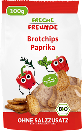 Kindersnack Brotchips Paprika Freche Freunde