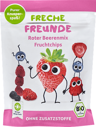Kindersnack Fruchtchips Roter Beerenmix ab 3 Jahren Freche Freunde