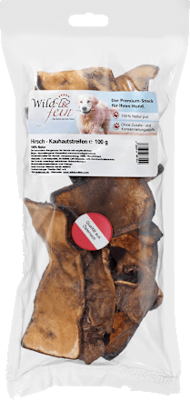 Kausnack Hund, Hirsch Kaustreifen Wild & fein