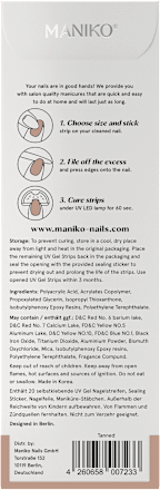UV Nagelfolien Strip Tanned Maniko