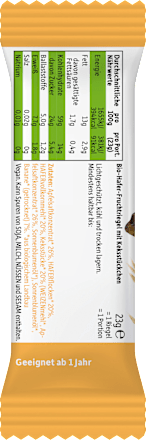 Fruchtriegel Hafer, Apfel & Banane mit Keksstückchen, ab 1 Jahr (3x23 g) Freche Freunde