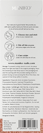 UV Nagelfolien Gel Strip Rosegold  Maniko