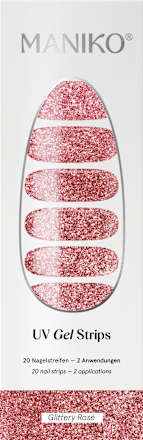 UV Nagelfolien Glittery Rosé Maniko