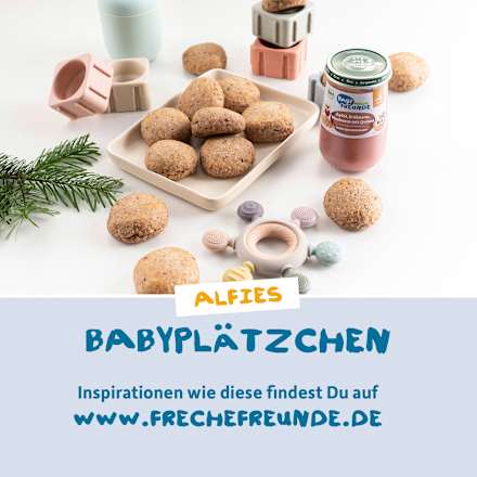 Frucht & Getreide mit Apfel, Erdbeere, Blaubeere und Quinoa Freche Freunde
