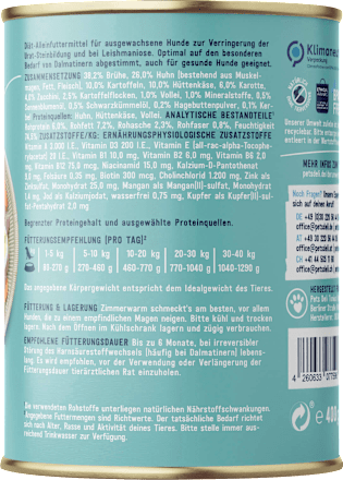 Nassfutter Hund mit Huhn & Kartoffeln, VET purinarm Pets Deli