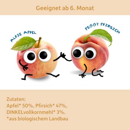 Frucht & Getreide Apfel, Pfirsich mit Dinkel Freche Freunde