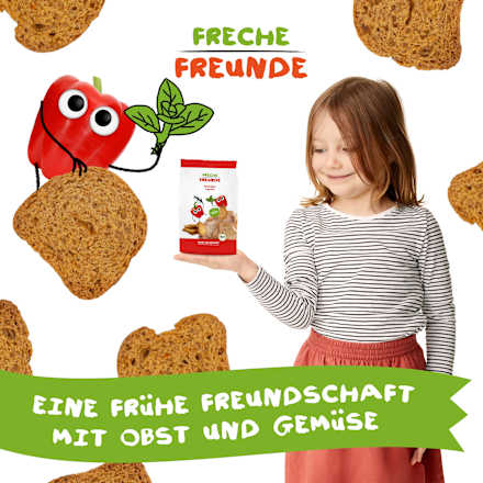 Kindersnack Brotchips Paprika Freche Freunde