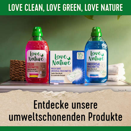 Vollwaschmittel Wash Bars alpine fresh Love Nature
