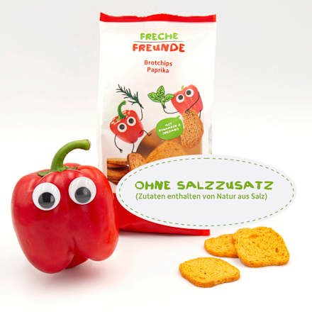 Kindersnack Brotchips Paprika Freche Freunde
