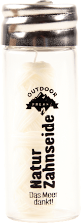 Zahnseide Natur im Glasflakon Outdoor Freakz