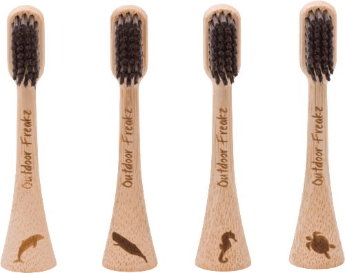 Aufsteckbürsten universal Bambus Outdoor Freakz