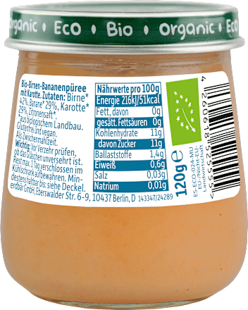 Früchte Birne, Banane & Karotte, ab dem 5. Monat Freche Freunde