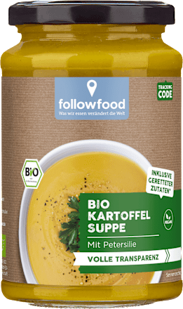 Suppe, Kartoffel mit Petersilie followfood