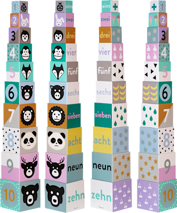 Karton-Stapelturm Kindsgut