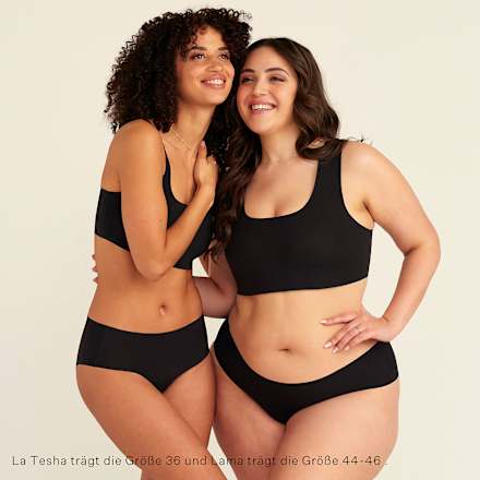 Periodenunterwäsche Hipster Seamless Schwarz, Gr. 32-34 ooia