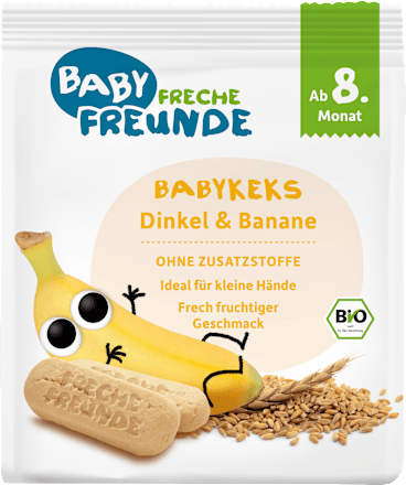 Babykekse Dinkel & Banane, ab dem 8. Monat Freche Freunde
