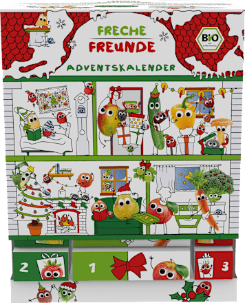 Adventskalender Kindersnacks 2022  Freche Freunde