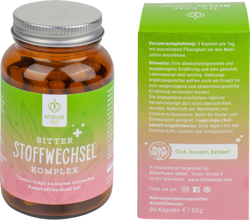 Stoffwechsel Komplex Kapseln 90 St BitterLiebe