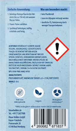 Glasreiniger Starterset Blaue Helden