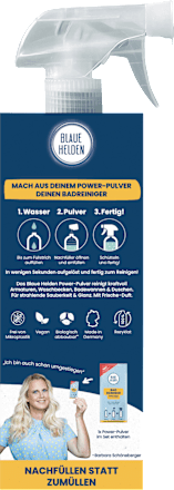 Badreiniger Power-Pulver Starterset  Blaue Helden