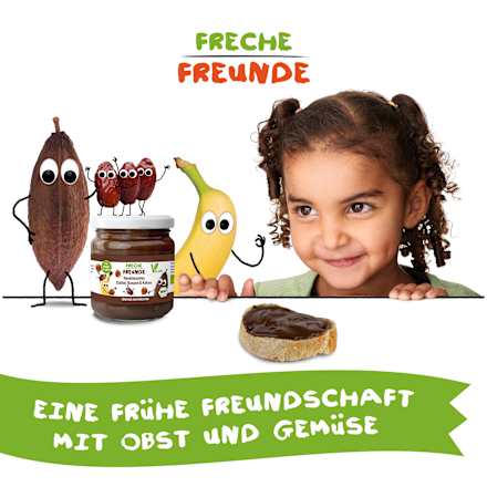 Haselnussmus Datteln, Banane & Kakao, ab 3 Jahren  Freche Freunde