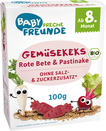 Babykekse Rote Beete & Pastinake ab dem 8. Monat Freche Freunde