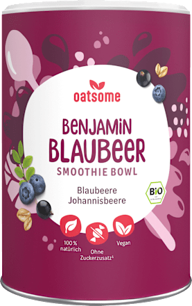 Smoothie Bowl Pulver Benjamin Blaubeer, Blaubeere & Johannisbeere oatsome