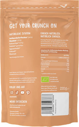 Crunchy Topping Hakuna Makokos, Mandel & Kokos oatsome