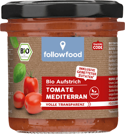 Gemüseaufstrich Tomate mit Kräutern followfood
