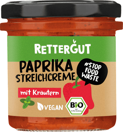 Gemüseaufstrich Paprika mit Kräutern followfood