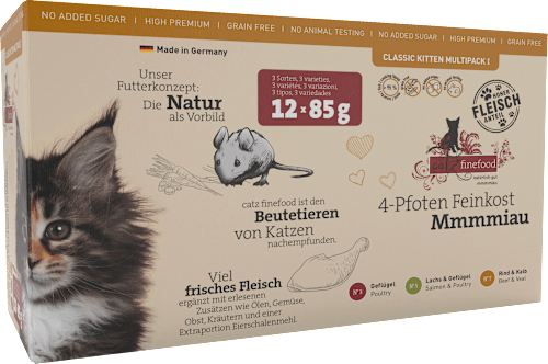 Nassfutter Katzen, Classic Kitten, Multipack I (12x85g) catz finefood