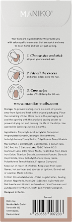 UV Nagelfolien Strip Tanned Maniko