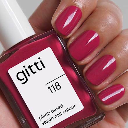 Nagellack Plant Based 118 Himbeerrot gitti