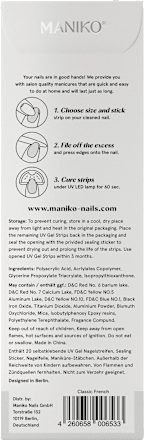 UV Nagelfolien Classic French Maniko