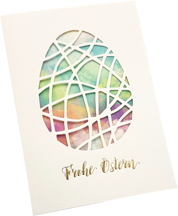 Grußkarte Ostern Aquarell CACTUS