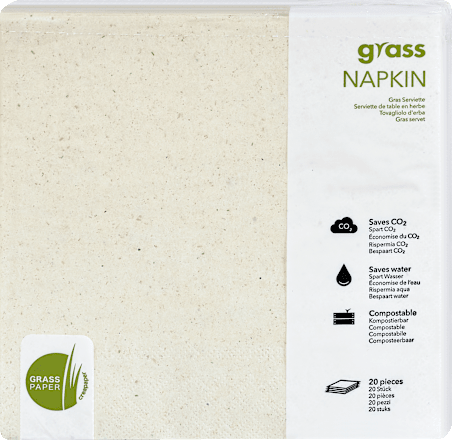 Servietten beige (16x16cm) creapaper
