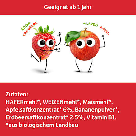 Kindermüsli Apfel & Erdbeere ab 1 Jahr Freche Freunde