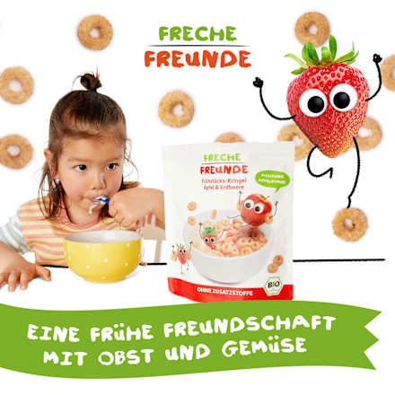 Kindermüsli Apfel & Erdbeere ab 1 Jahr Freche Freunde