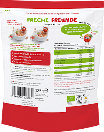 Kindermüsli Apfel & Erdbeere ab 1 Jahr Freche Freunde