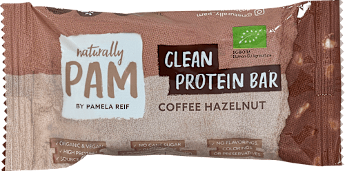 Clean Protein-Riegel Coffee Hazelnut Naturally PAM