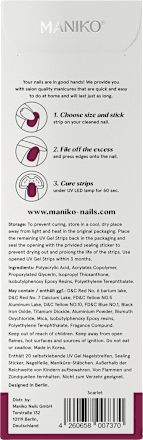 UV Nagelfolien Gel Strip Scarlet Maniko
