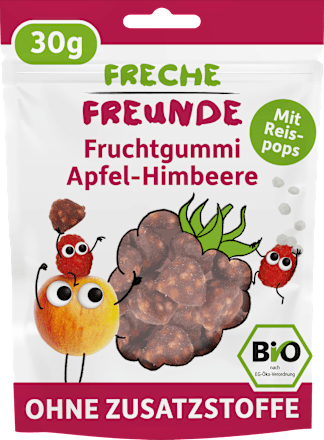 Fruchtgummi Apfel-Himbeere mit Reispops, ab 4 Jahren  Freche Freunde