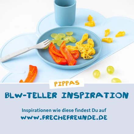 Menü Makkaroni mit Tomate & Karotte ab dem 8. Monat Freche Freunde