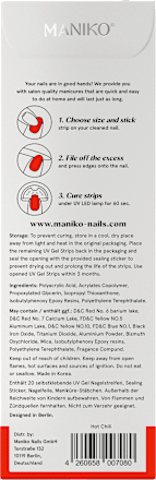 UV Gel Nagelfolien Hot Chilli Maniko