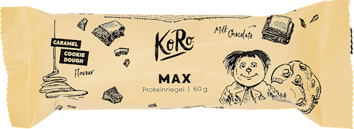 Proteinriegel Max, Caramel & Cookie Dough Geschmack KoRo