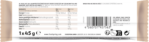 Proteinriegel Chocolate White Mocha foodspring