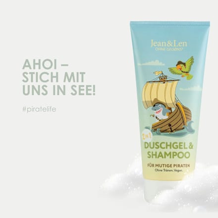 Kinder Dusche & Shampoo 2in1  Piraten Jean&Len